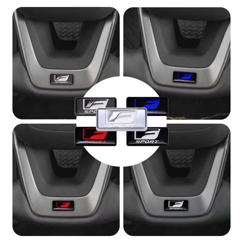 

Auto Interior Emblem Car Steering Wheel Metal Sticker For Lexus RX300 RX350 IS250 ES350 LX570 ES ISF GS RX F Sport Car Styling