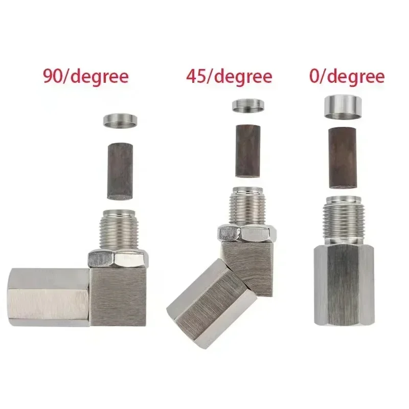 automobile parts Exhaust pipe oxygen sensor extension M18 90 degrees 45 degrees three-way catalytic converter oxygen sensor gask