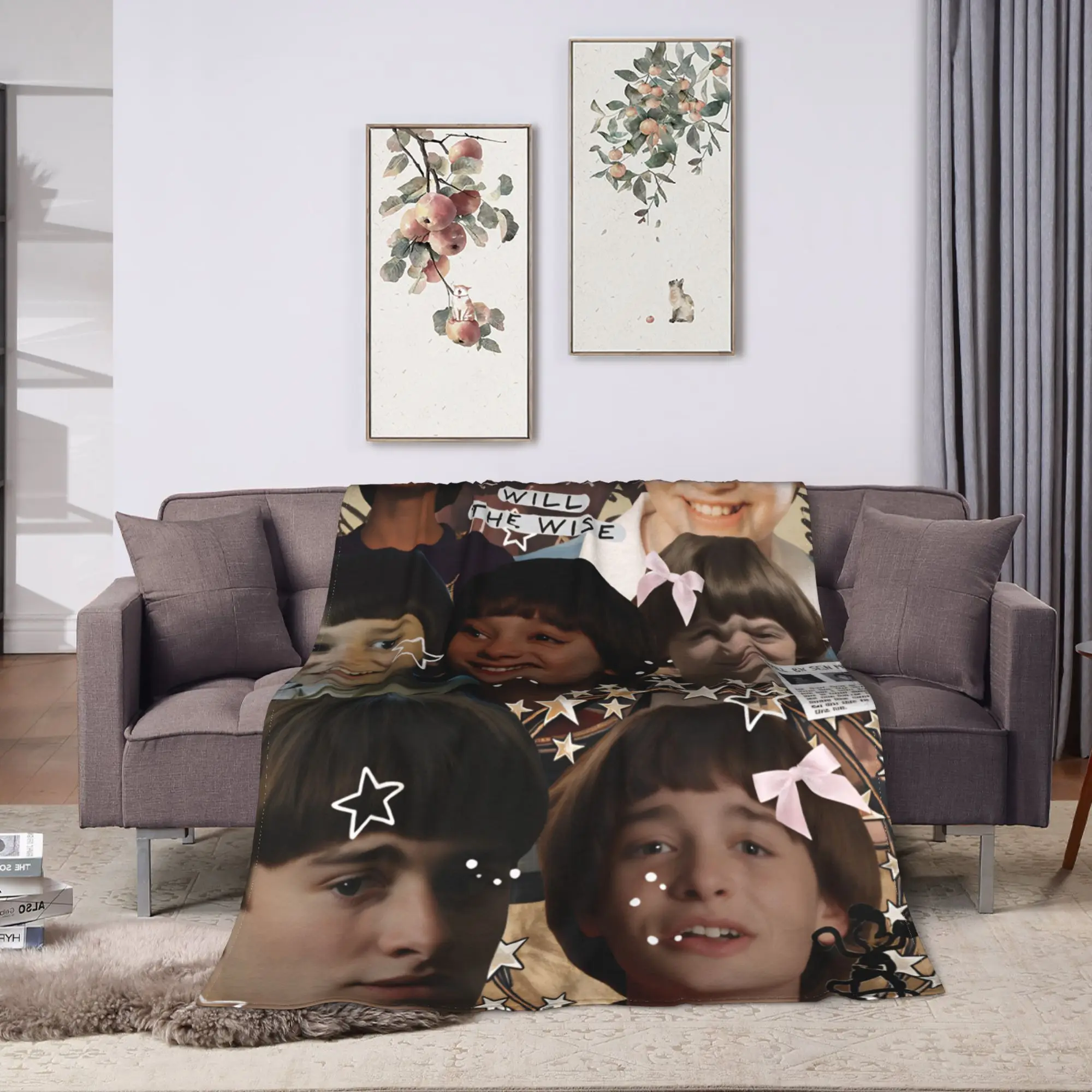 Will Byers Warm Soft Blanket  Travel Office Plush Throw Blanket Novelty Living Room Flannel Bedspread Sofa Bed Cover