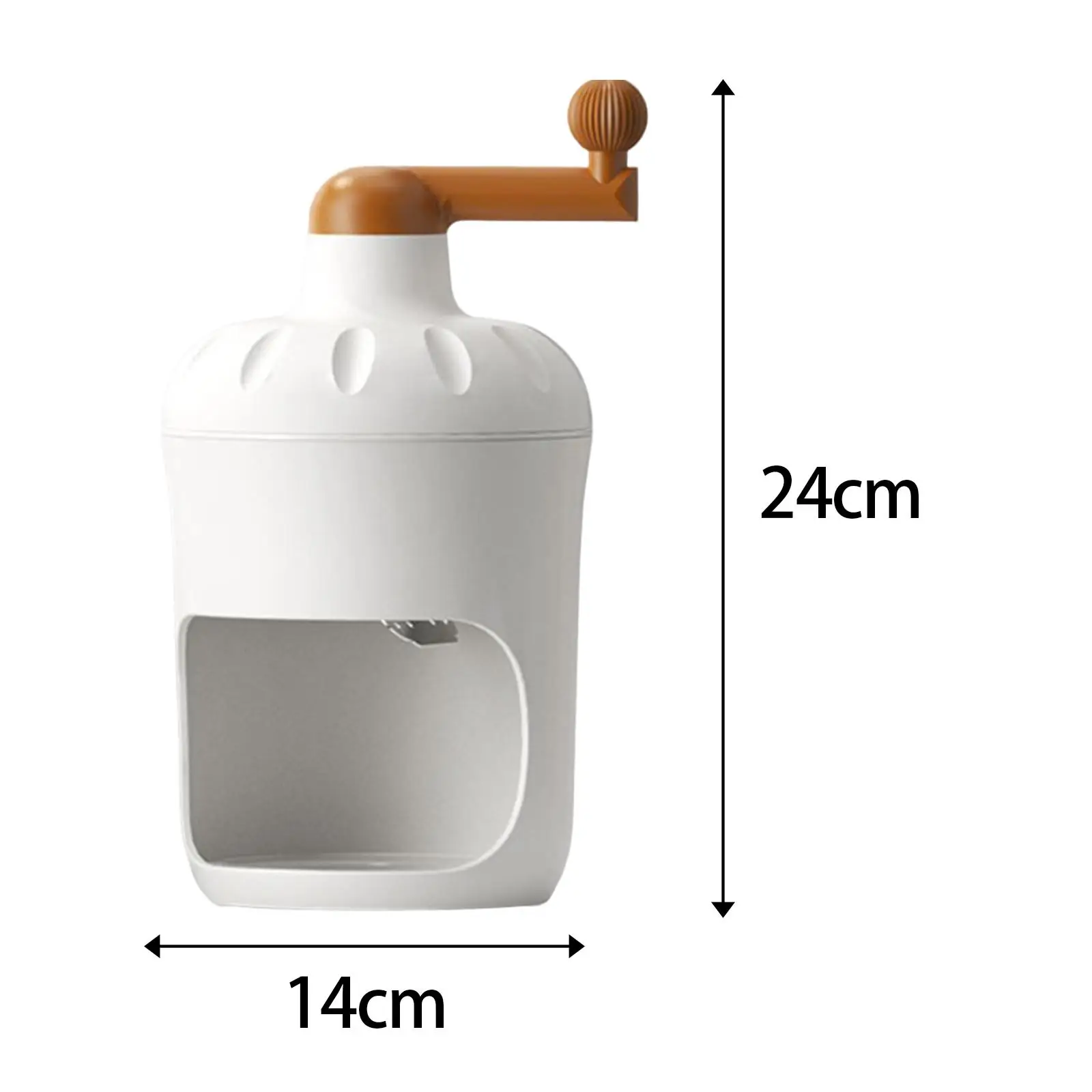 Máquina trituradora de hielo, máquina de afeitado giratorio Manual, ligera, bricolaje, diversión