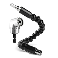 A76I 105 Degree Right Angle Drill Adapter Flexible Shaft Extension 105 Degrees 1/4 Inch Extension Hex Drill Bit