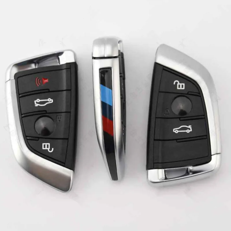 3/4 Buttons Knife Card Style Smart Remote Car Key Shell Case For BMW X5 F15 X6 F16 G30 7 Series G11 X1 F48 F39 Fob