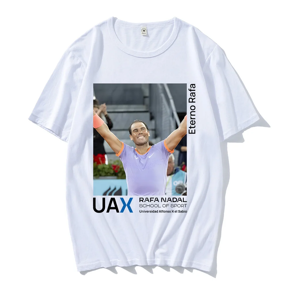 Rafael Nadal Classic Commemorative T-shirt 20 Grand Slam Champion Tshirt Unisex Cotton Nadal Spain Tennis Fans Gift Tees Clothes