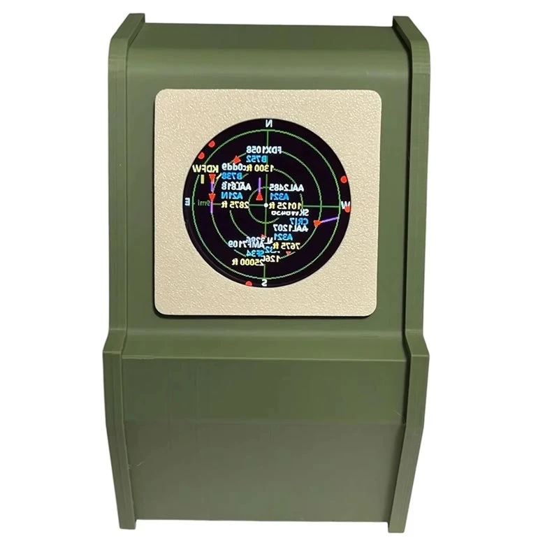 For car-3D Printed Case ADS-B Flight Tracker Gadget USB-C Powered Sonar Grid Screen Airplane Radar Monitor Live Tracking