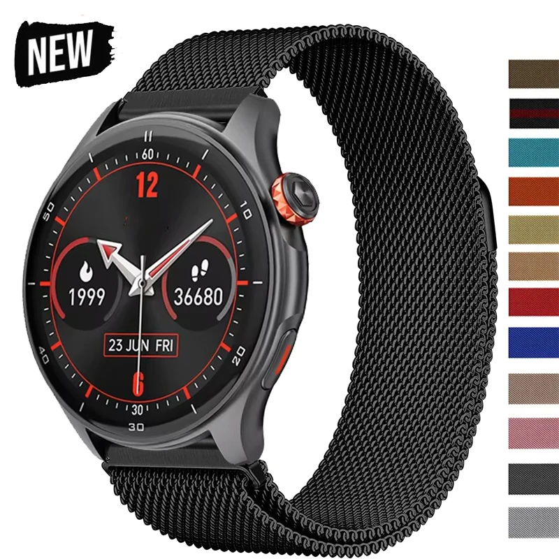 Magnetisches Edelstahlband für IGPSPORT LW10 Damen Herren Mesh Milanese Loop Ersatzarmband für igpsport lw10 Smartwatch