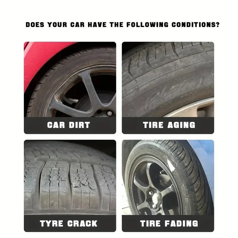 Polishing Wax with A Glossy Black Color Can Restore Tire Luster, Improve Tire Appearance, and Prevent Oxidation, Cracking, And