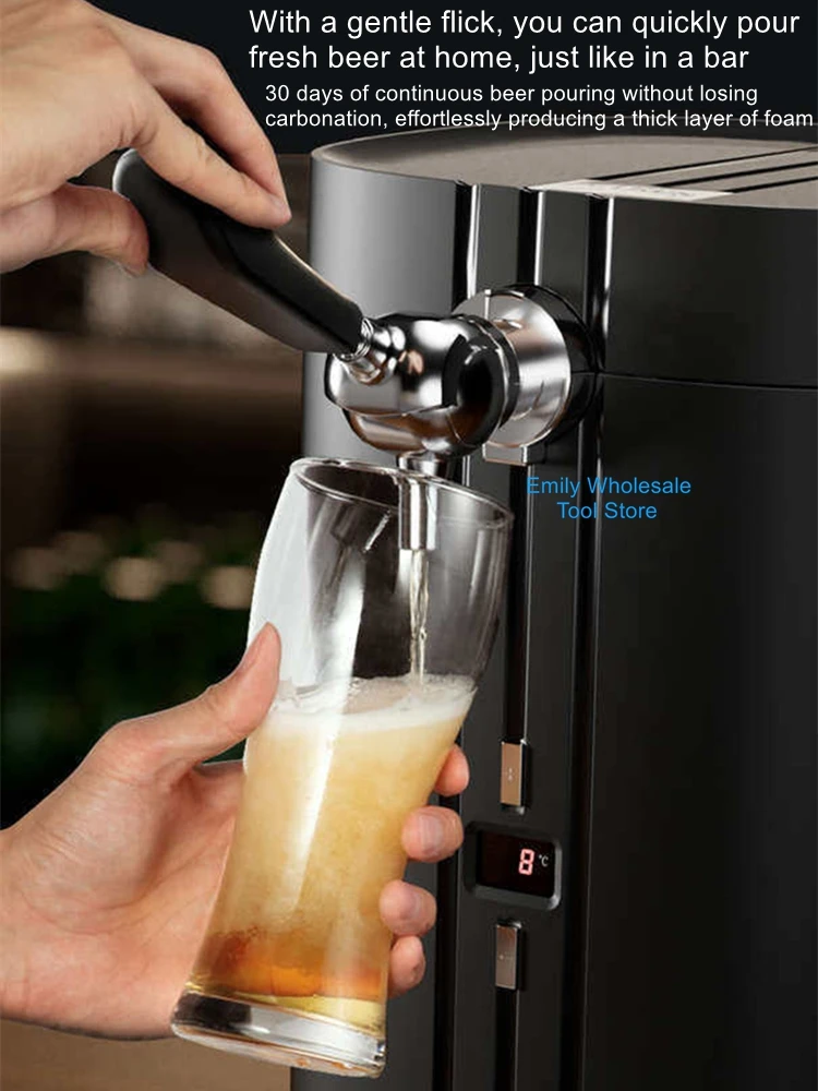 5L Semiconductor-Cooled Draft Beer Dispenser for Bars, Beer Stands, BBQ Stalls, Cafés, and Home Use