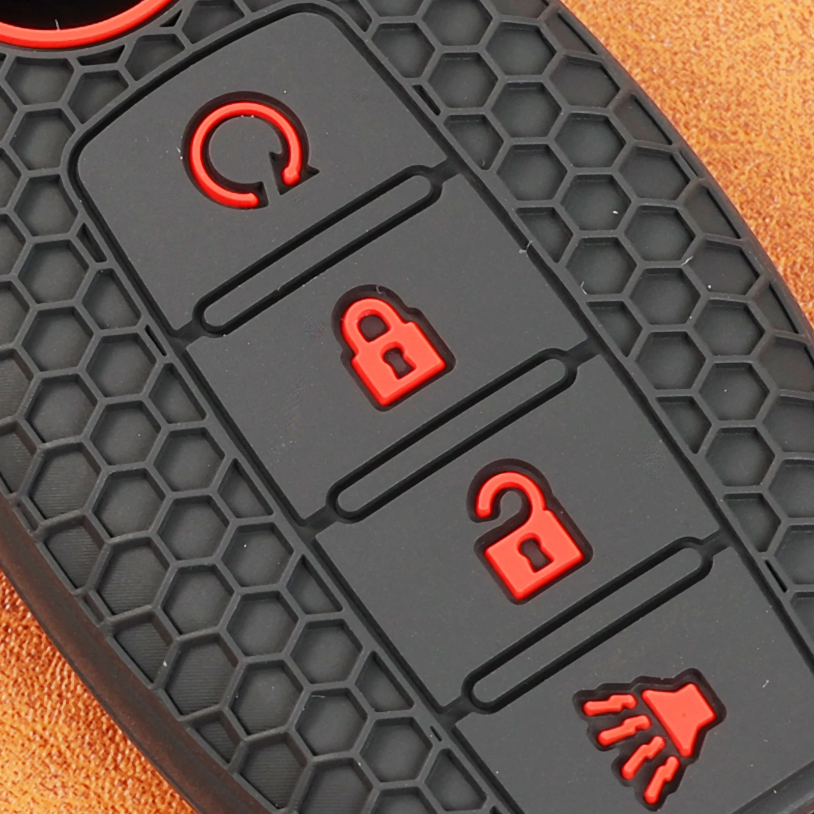4 Button Remote Key Fob Ring Chain Case Cover Holder Shell Silicone For Nissan Titan XD Leaf Rogue Altima Maxima Versa 2020 2021 view 4