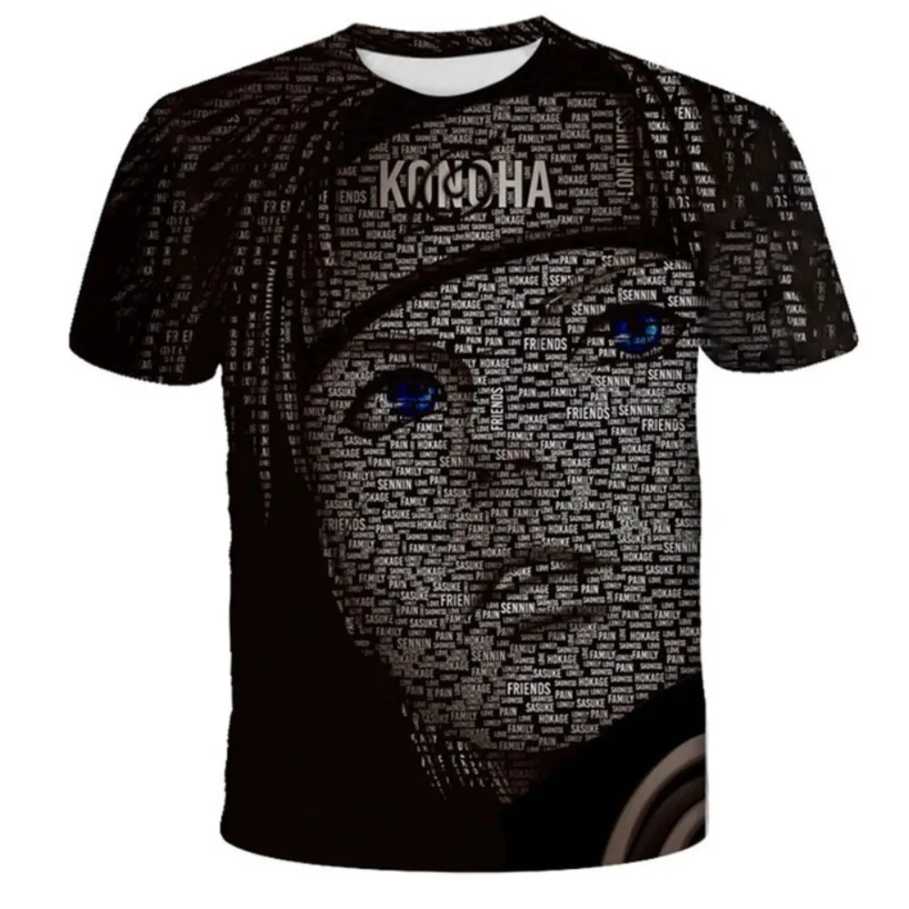 

Japanese Anime Naruto T-shirt Men's T Shirt 3D Prints Men Short Sleeve Tees Kid Oversized O Neck T Shirt Men Clothing T-Shirts