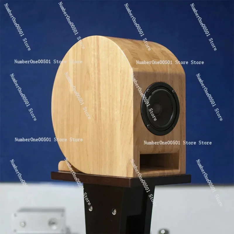 Handmade 3 Inch HiFi Speaker Empty Cabinet, Teardrop Shape Bass Reflex Enclosure for DIY Audio Projects & Hifi Modification