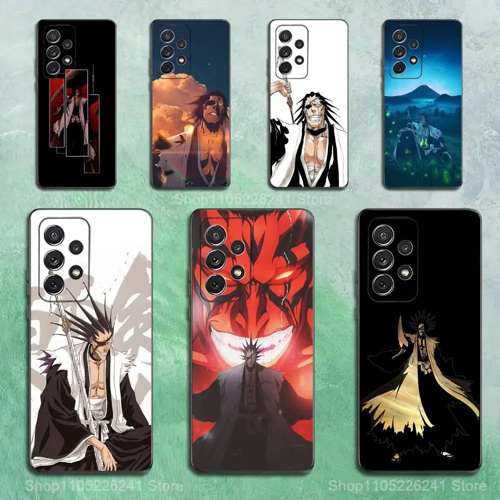 

Cool Z-Zaraki K-Kenpachi Phone For Samsung S25,S10,S20,S10,S21,S9,S24,S23,Ultra,FE,Plus,Lite,Soft Silicone Black Cover