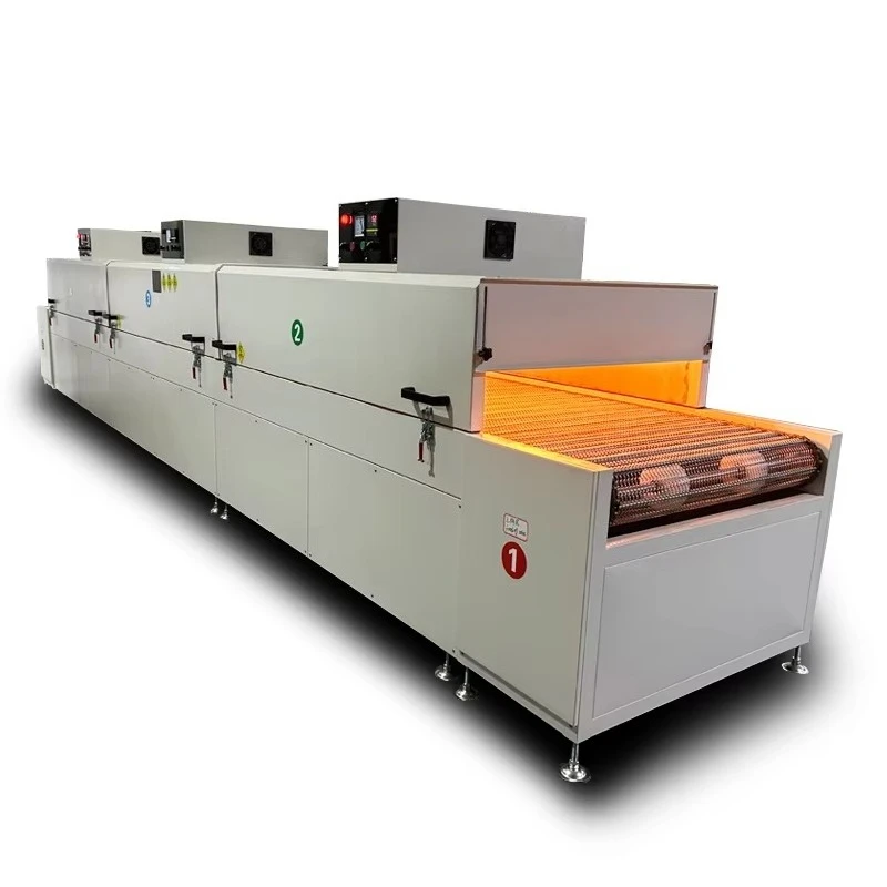 High-Temperature 200°C Infrared Tunnel Dryer PCB Screen Printing Hot Air Oven with Motor for Post-Cure Silicone