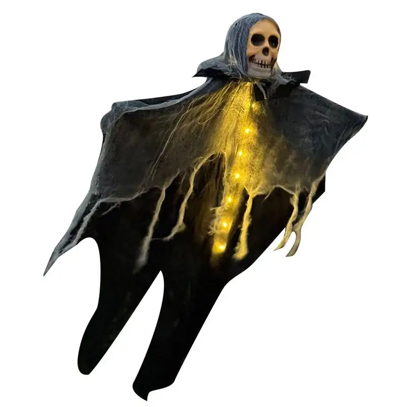 

Halloween Flying Ghost Scary Flying Skeleton Decorations Spooky Halloween Grim Reaper Skeleton Decorations For Doorway