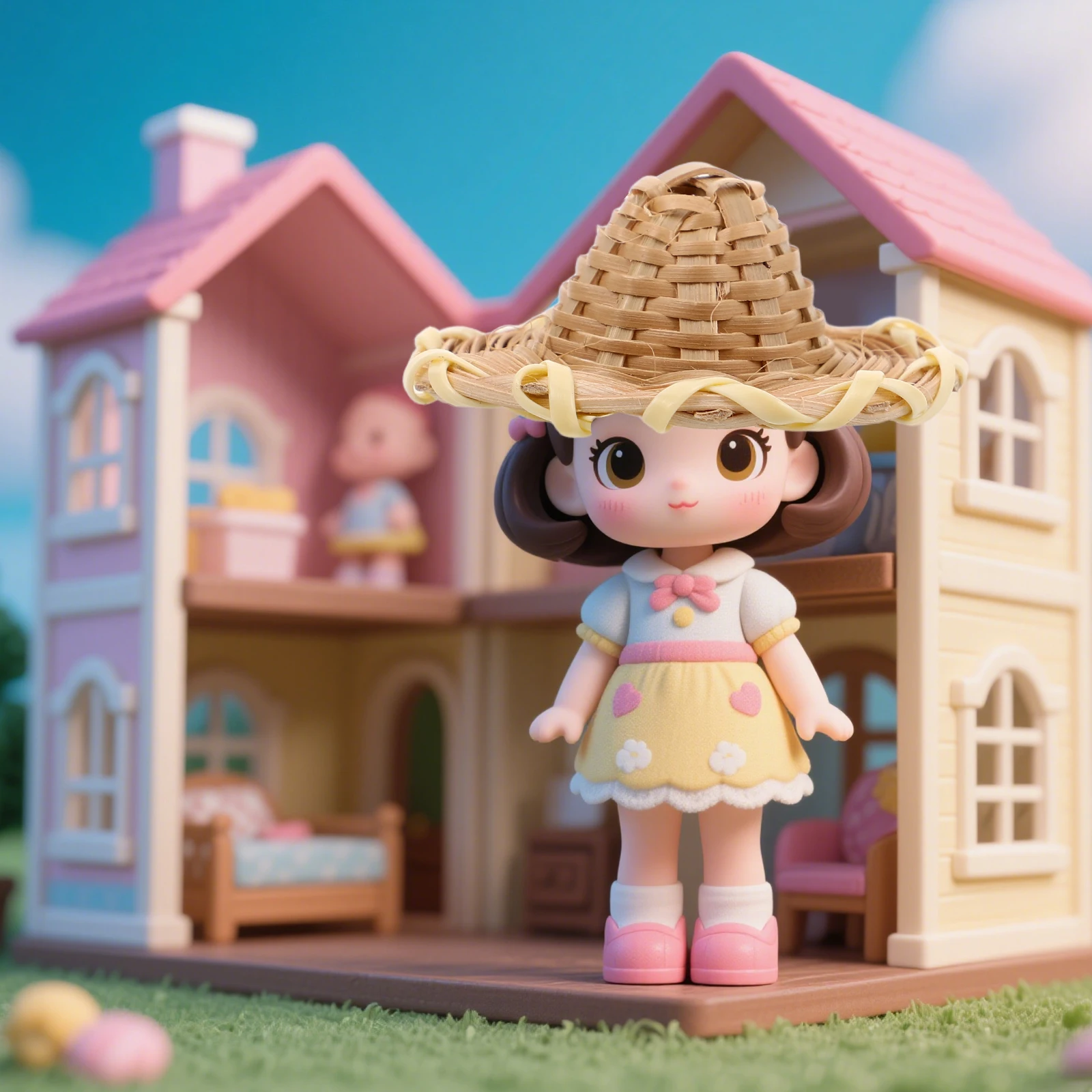 

5Pcs Miniature Woven Rattan Hats Handcrafted Craft Essentials - Charming Accessories for Themed Events Rattan Weaving Tool