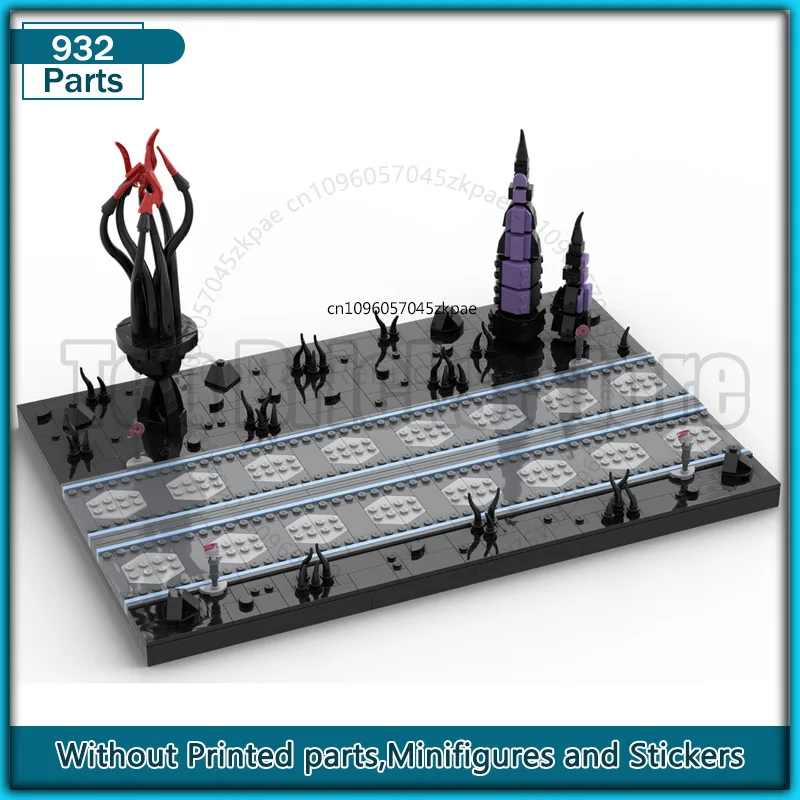 

Космическая сцена фильма MOC, строительный блок, креативная образовательная модель, наборы кирпичей, сделай сам, сборка, архитектура, дисплей, коллекция игрушек
