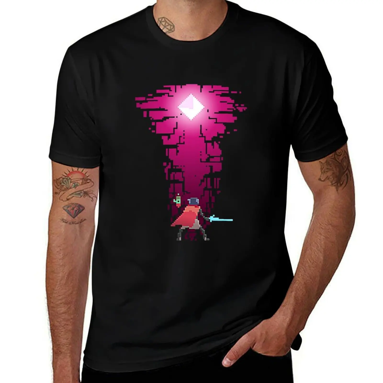 Gifts For Men Hyper Light Drifter Gem Halloween T-Shirt Casual Lightweight Short Sleeve Top T-Shirt
