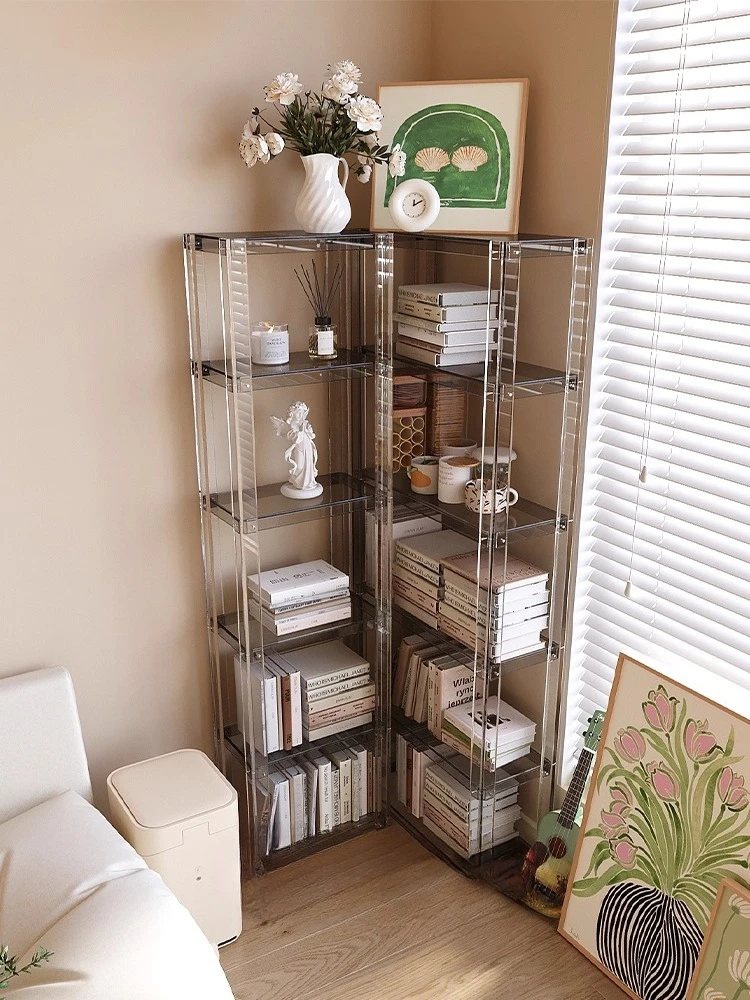 

Shelf Living room corner integrated wall bookcase Bedroom storage display cabinet