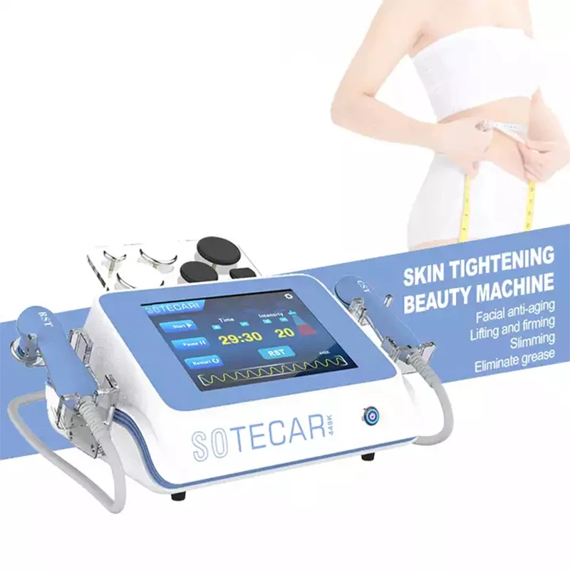 

448K Portable Smart Tecar Body Rehabilitation Diathermy Physical Therapy Capactive and Resistive Energy Transfer Machine