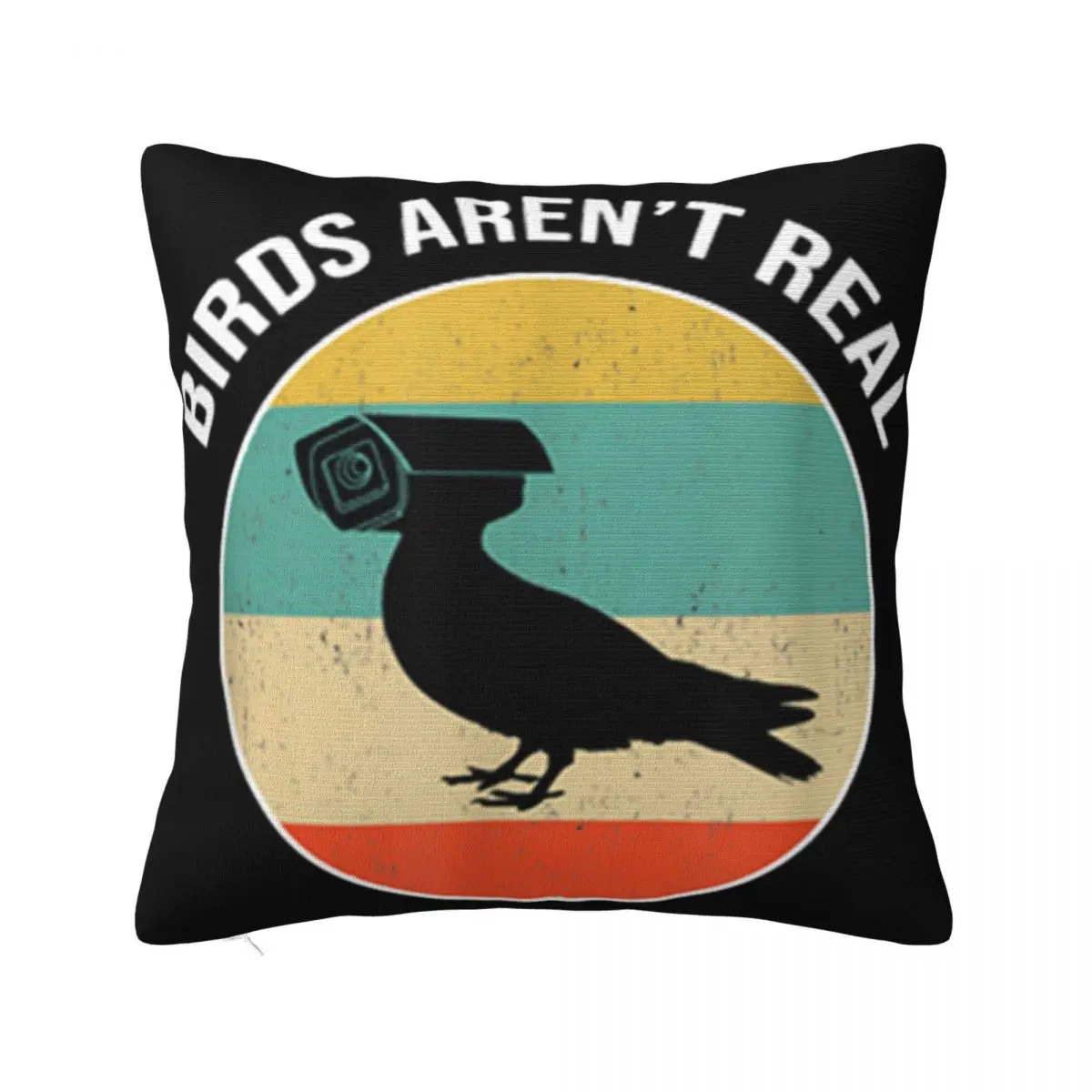 Birds Arent Real Vintage 3D Top Movie Best Selling Great Quality More Colors Middle Aged Spring Cartoon Pillow Case