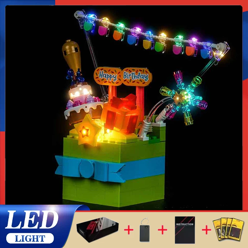 Advanced DIY Led Light Kit For Lego 40871 Gift Box Celebration (Only Led Light,Without Blocks Model) High-Performance