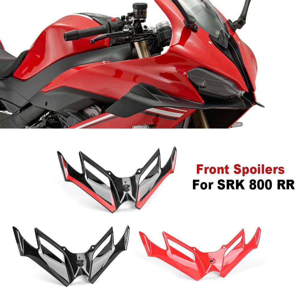 

For QJMotor SRK 800 RR Motorcycle Wing Let Front Spoiler Stablizer Decorative Fairing Winglet Air Deflector