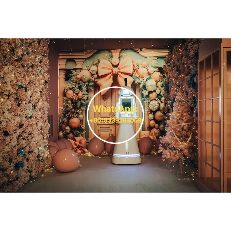 Wedding Event Photo Booth Robot Roaming Selfie Station Mobile Smart Photography Machine Rental Business Equipment Customized
