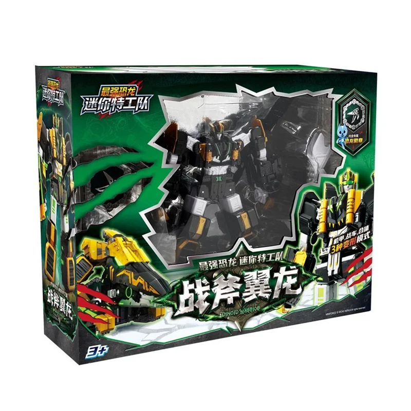 New Mini Force 8 Dinoid Warrior Transformation Robot Toys Action Figures Mini Force X Tyrannosaurus Rex Warlord Deformation Toy
