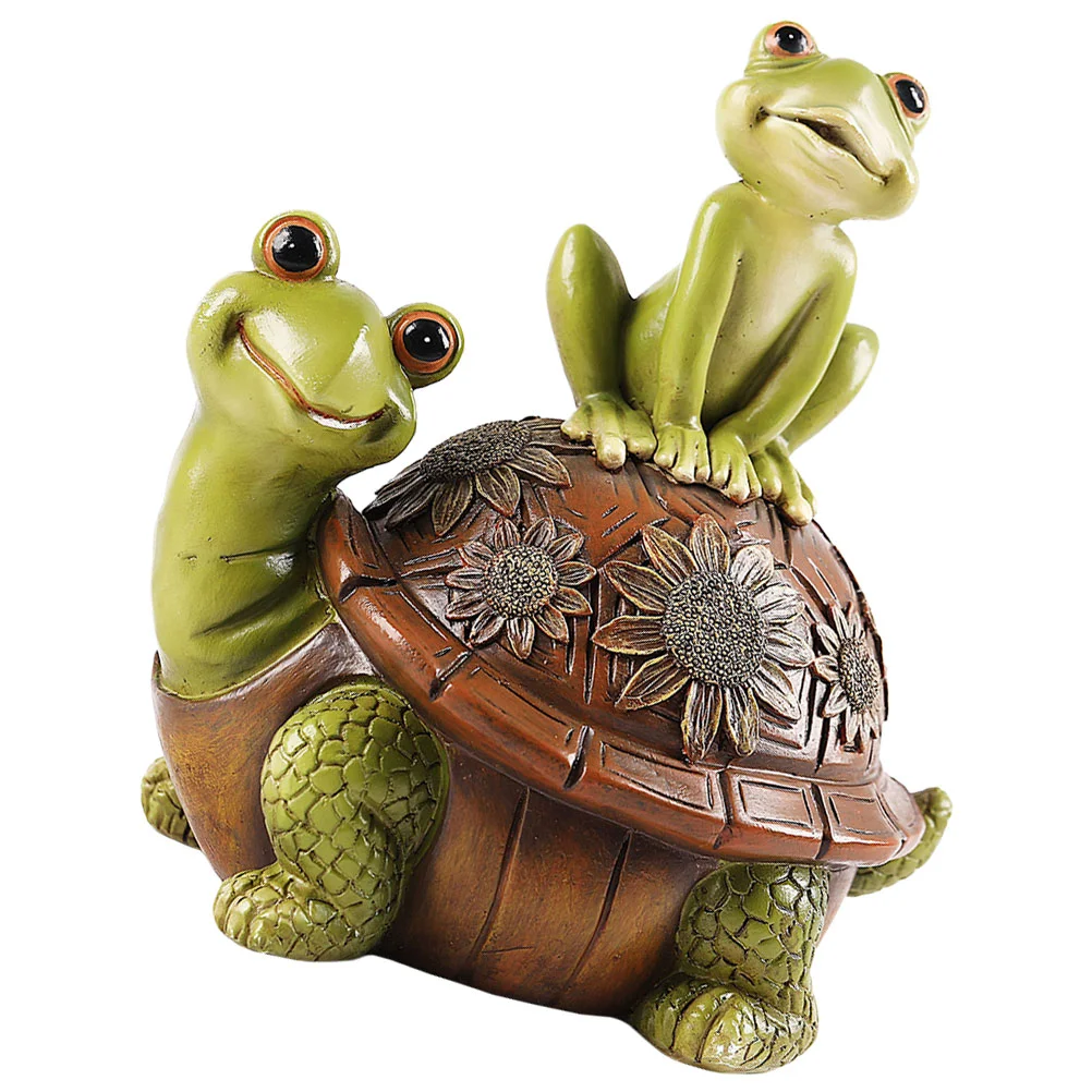 

Sea ​​turtle Frog Ornament Animal Garden Tortoise Statues Patio Synthetic Resin Outdoor Decor Sculpture Home Decoration