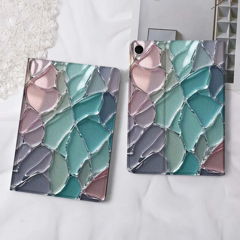 

Красочный чехол с абстрактным мозаичным узором для планшетов Samsung Galaxy Tab S11, A11, A9, A8, S6, A10.1, A7 10.4 Plus 2025, 2023