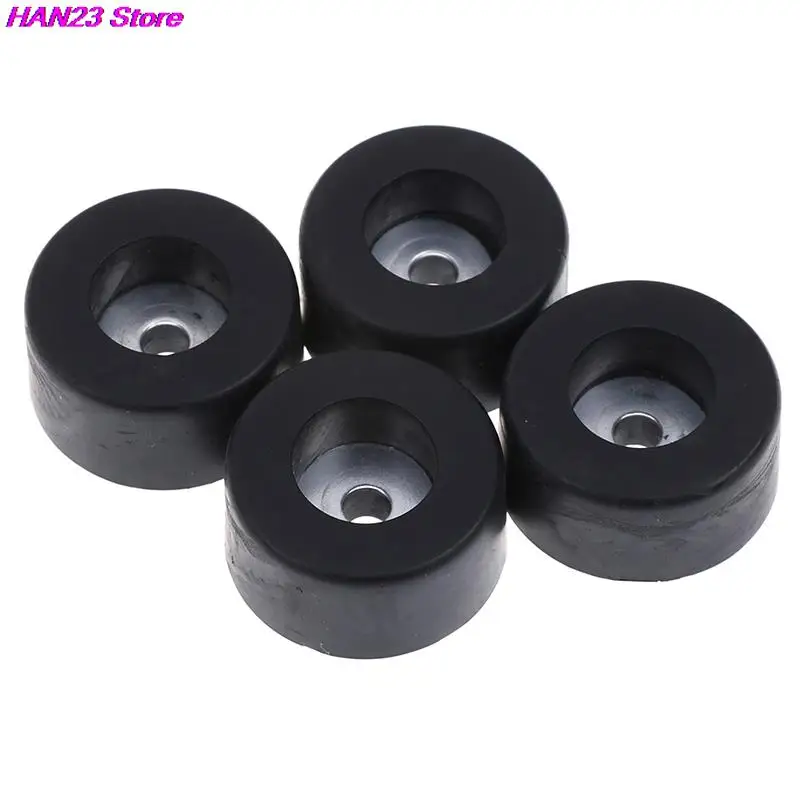 Cabinets Rubber Feet Damper Pad Base 4pcs Durable Black 38mm x 19mm Large Case Speaker