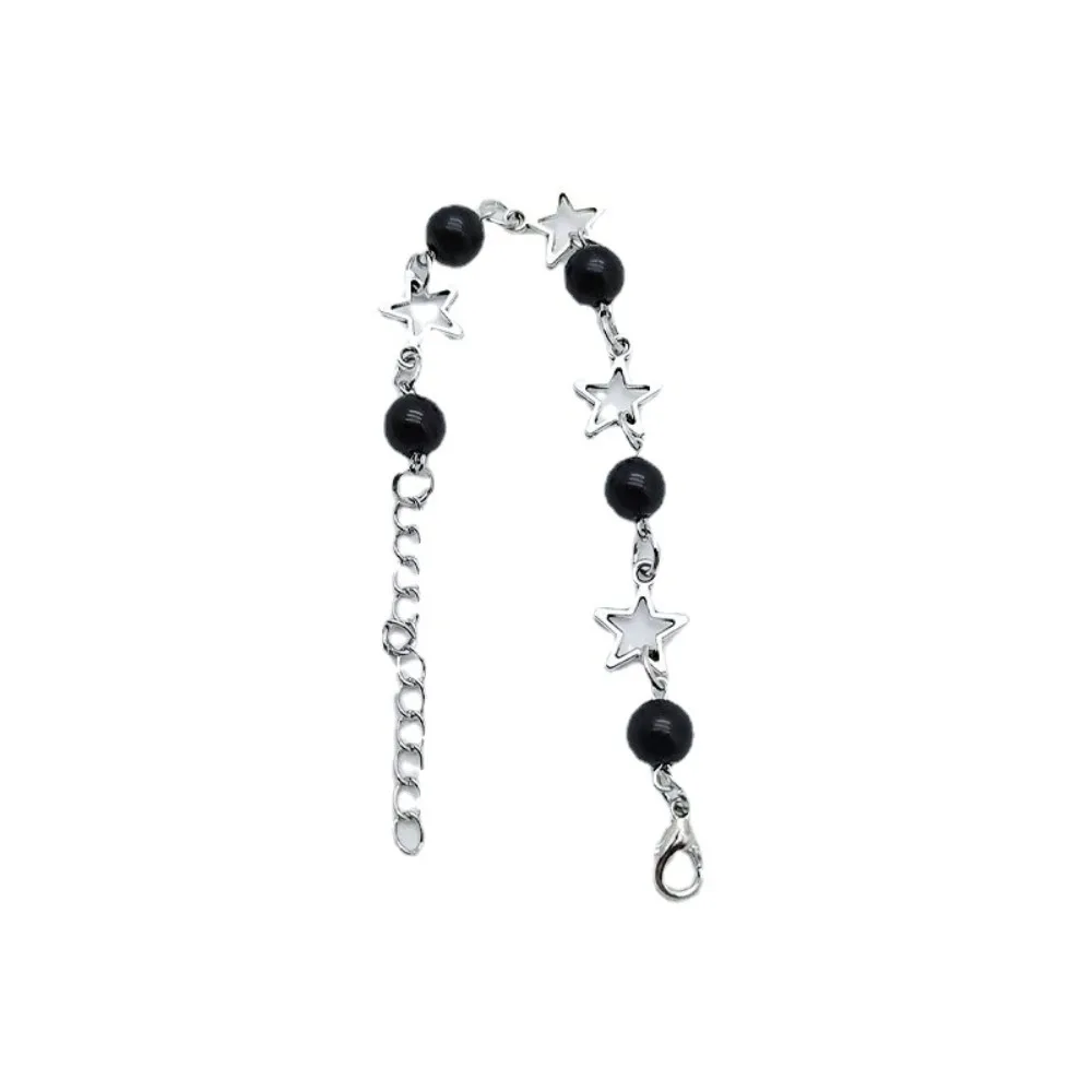 Fashion Y2K Hollow Five-pointed Star Bracelet Artificial Hollow Out Imitation Pearl Bracelet Punk Star Bracelet