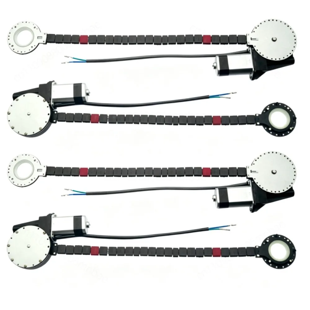 12V 4 Door Car Electric Window Regulator Kit Glass Lifter with 8 Switch Control Box for Old Classic Vehicle Power Window
