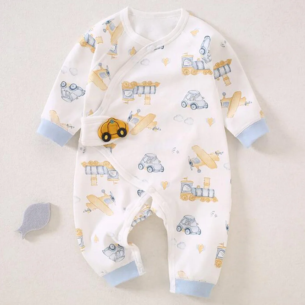 Baby Rompers For Girls Long Sleeve Cotton Animal Cute Pattern Spring Autumn Newborn Clothes Baby Boy Jumpsuit 0 6 Months