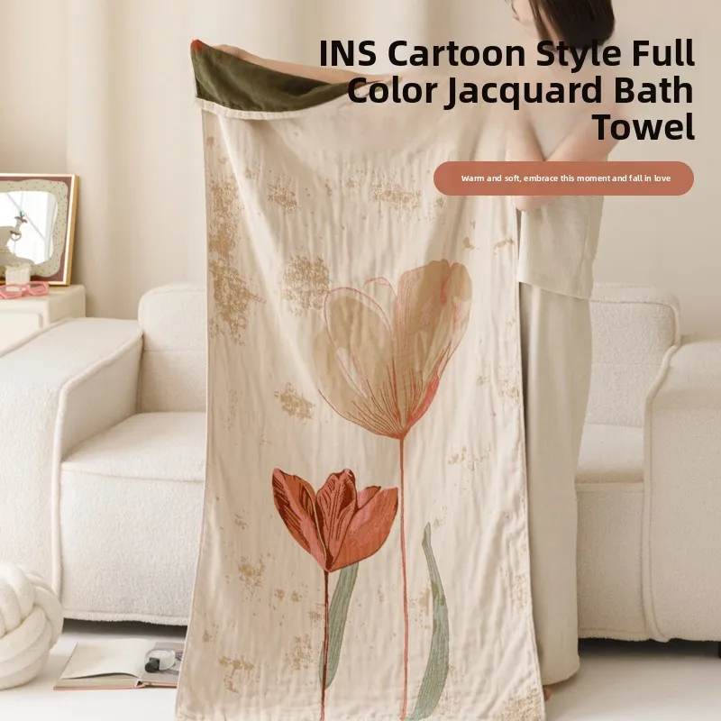 

100% Cotton Bath Towel Large Size Quick Dry Absorbent Ladies Bath Wrap Summer Home Use Modern Simple Style Blanket from China