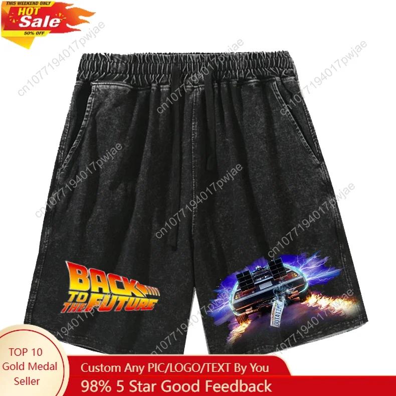 

Back to The Futures Shorts Mans Womans Teenager Retro Short Pants Vintage Cotton Elastic Soft Beach Shorts Customized Pants