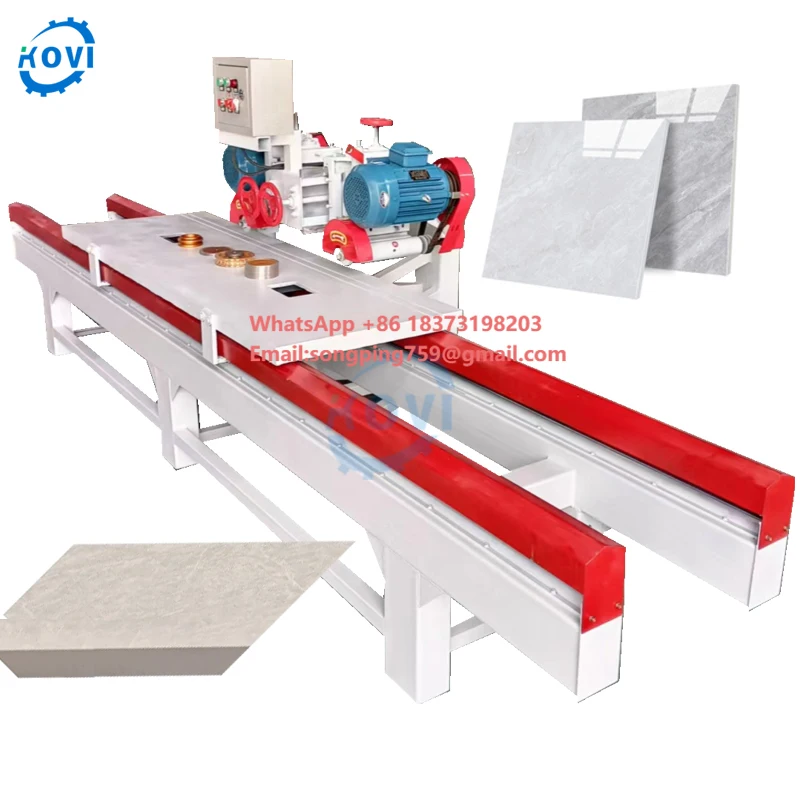 

Stone Material Market Two Heads Water Hydrajet Tile Marble 45 Degree Chamfer Cutting Semicircular Edge Arc Polish Machine