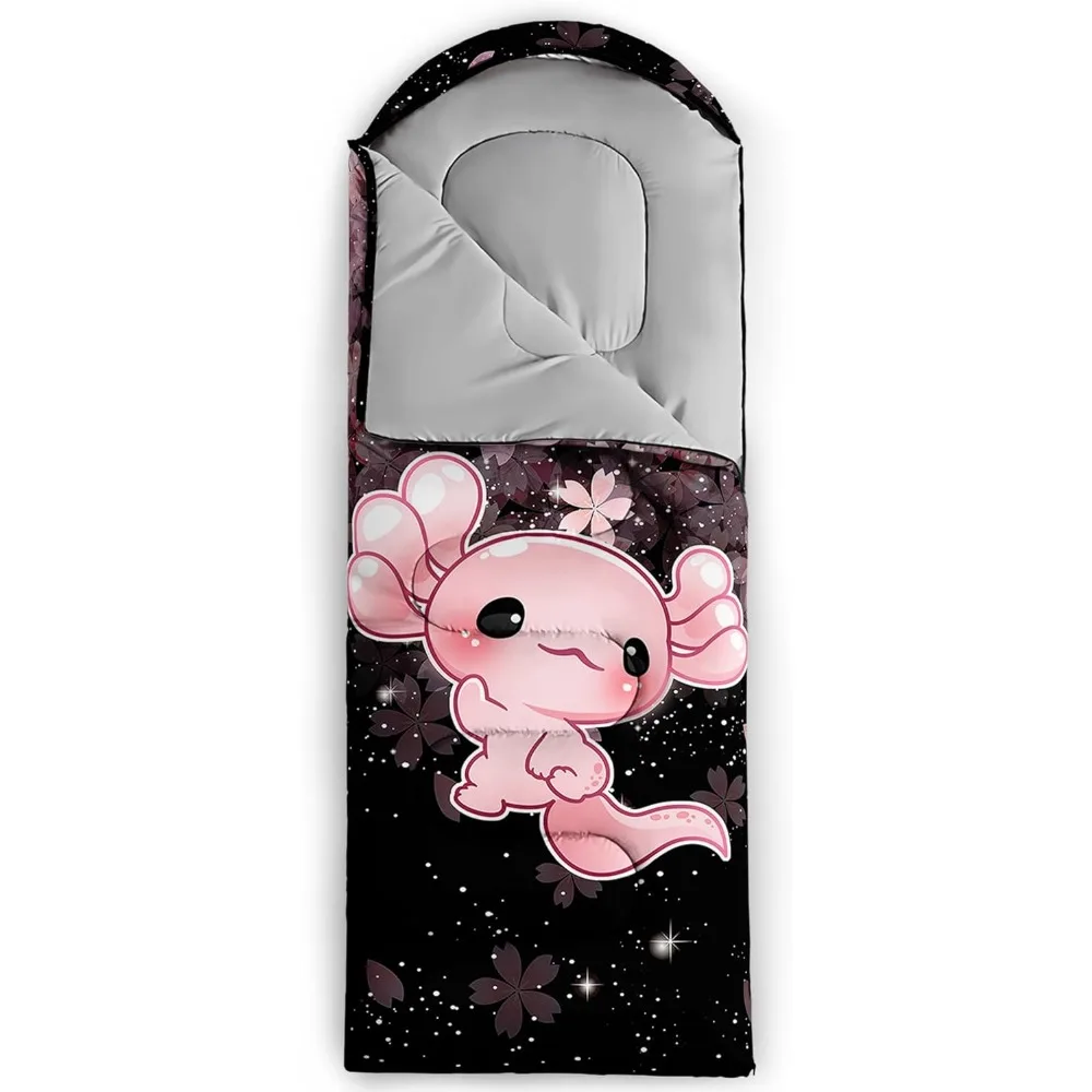 أكياس نوم للتخييم من QOOMO، طقس دافئ وبارد، خفيفة الوزن، أكياس نوم مقاومة للماء للبالغين والأطفال، والسفر، وOU