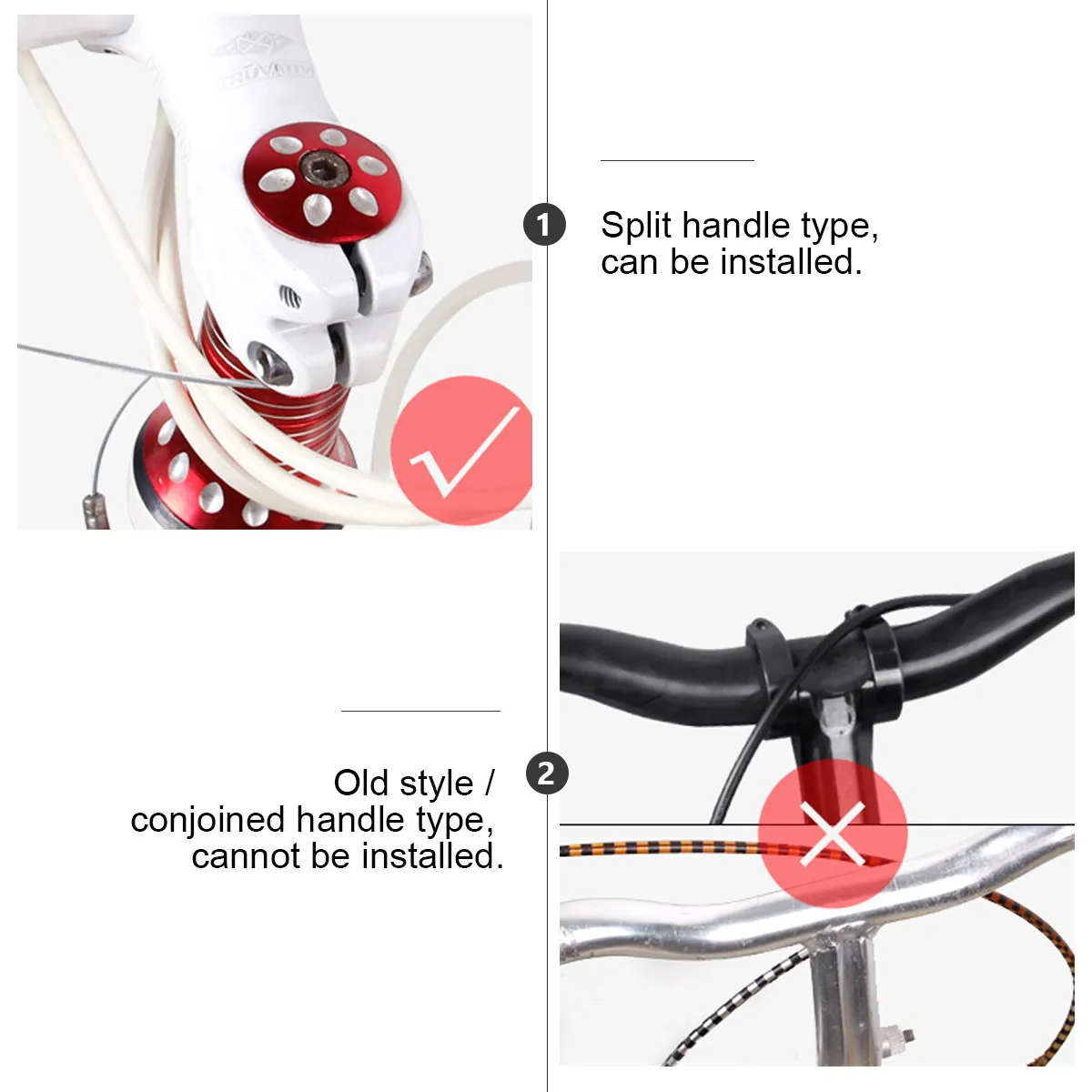 

Mountain Bike Handlebar Riser 13Cm Aluminum Alloy Heightening Extender Adjustable Front Fork Head Tube Lightweight