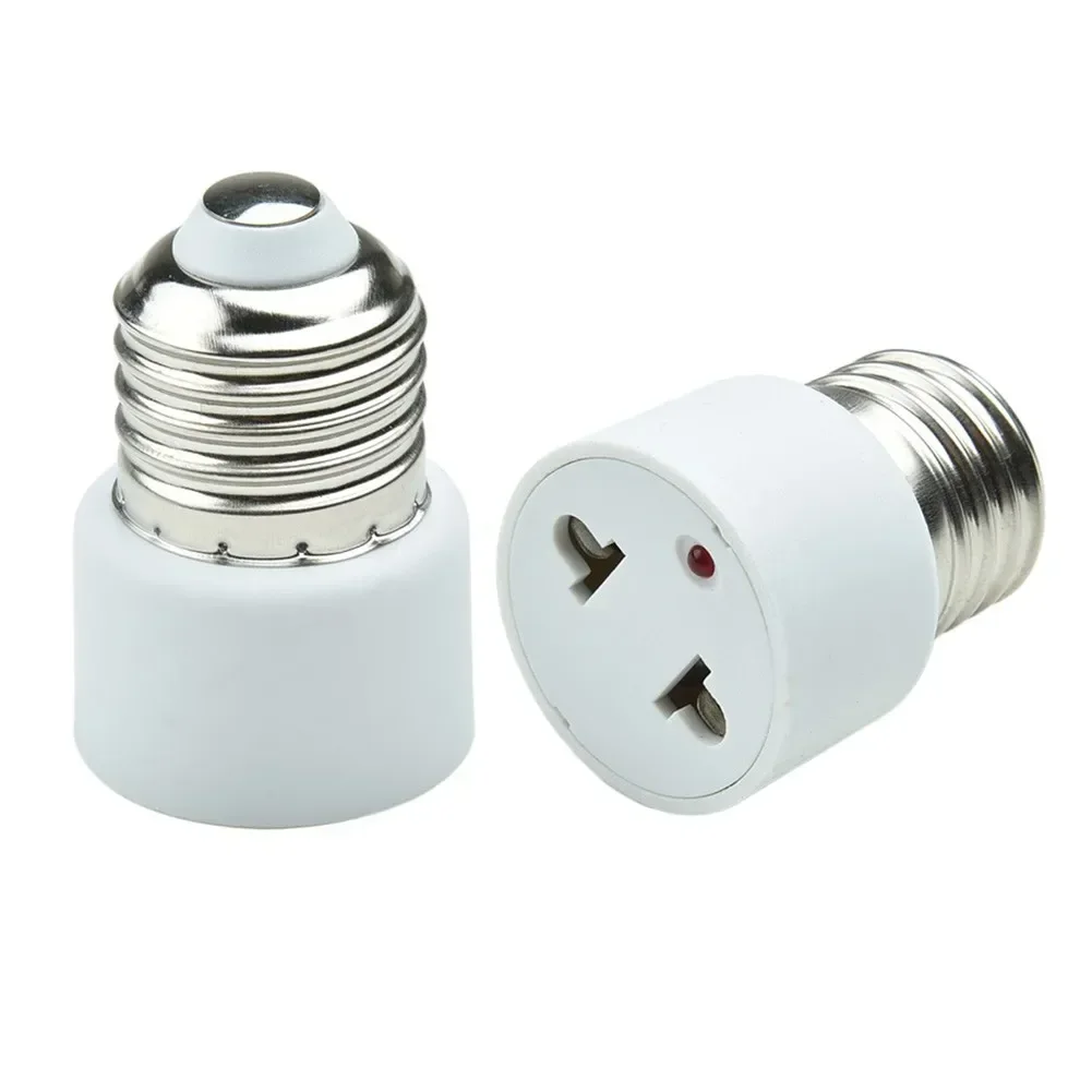 Adaptador de enchufe de lámpara de Base de bombilla E27 a enchufe de EE. UU./UE, convertidor de Base E27 a enchufe Regular de EE. UU./UE, uso de