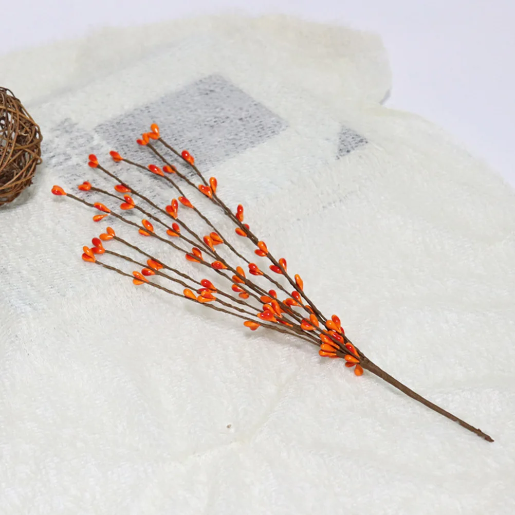 

5 Pcs Christmas Tree Artificial Berry Branch Ornaments for Sprays Plastic Berries Branches