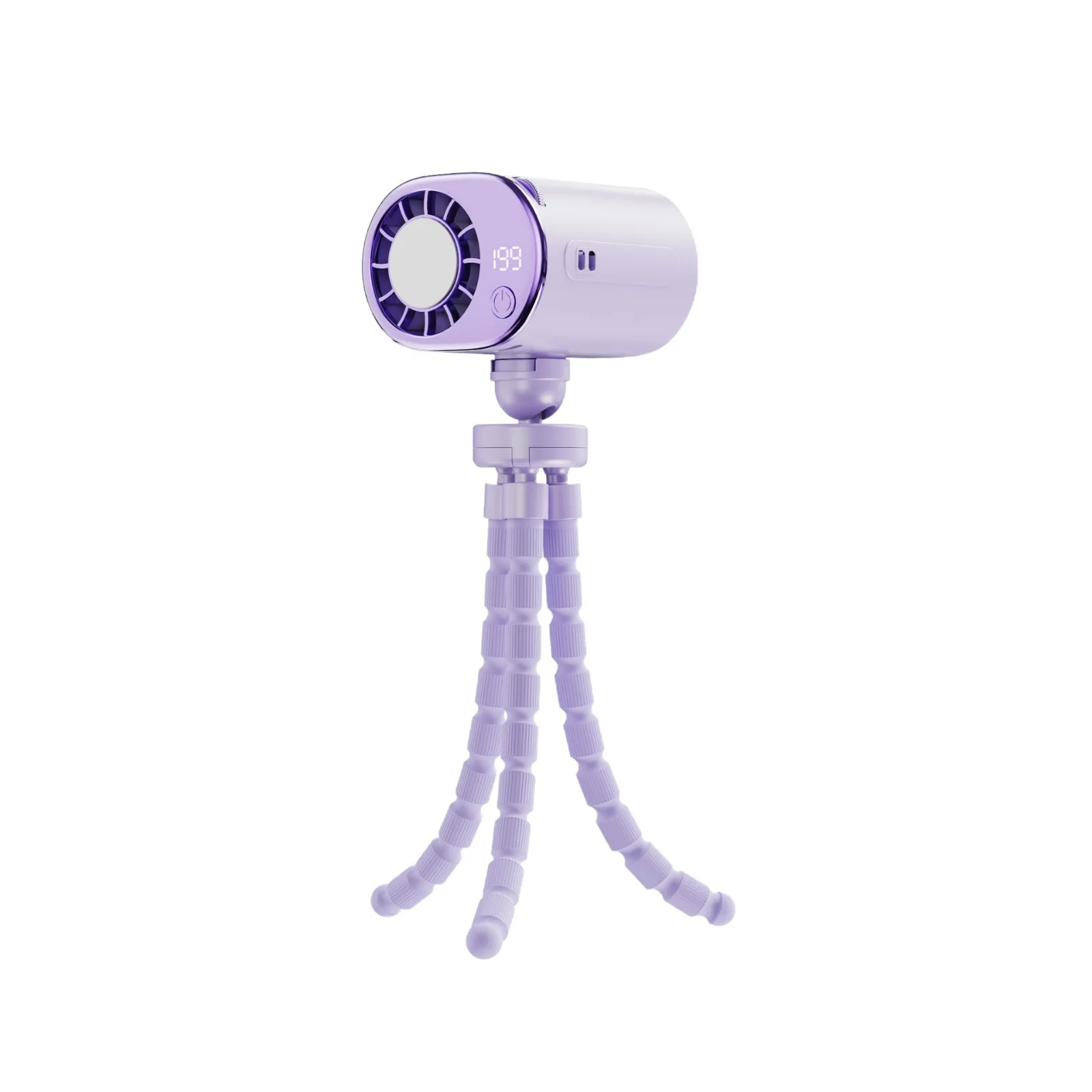 2026 Mini Cooling Fan Cross-Border Clip-Style Universal Waist-Mount High-Speed Umbrella-Style Waist-and-Neck Mount Octopus-Style