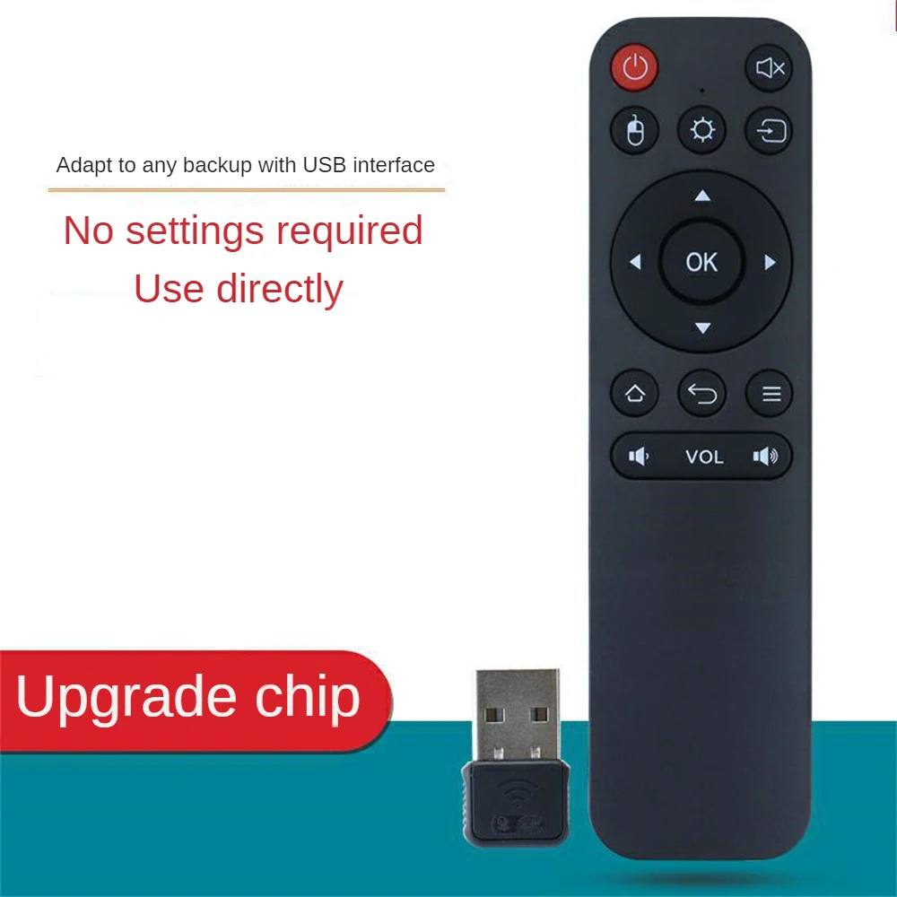 Smart Tv Remote Control Featured Strong Signal Black 2.4g Spare Parts 2.4g Remote Control Durable Universal Remote Control Abs