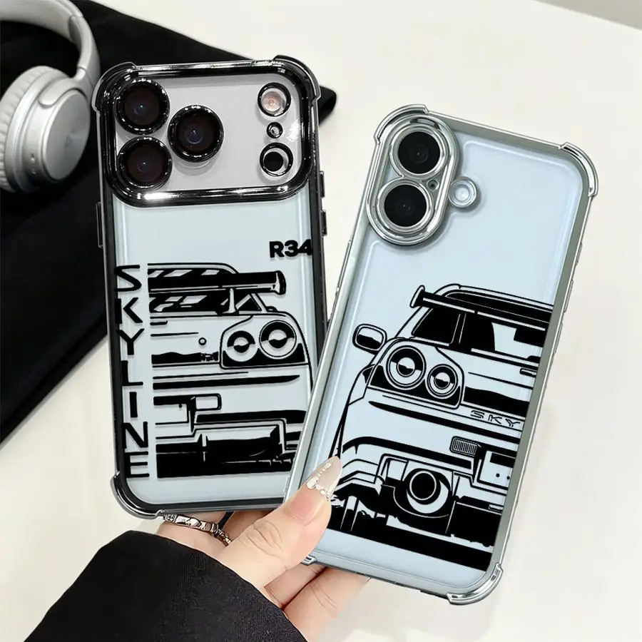 Dream Car JDM Cool Phone Cover Case for Apple iPhone 17 Pro Max Air 15 Pro 11 16e 14Pro 17e 13 14 16 12 Plus