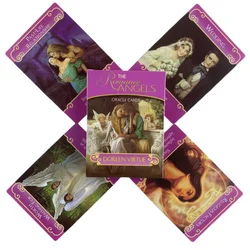 The Romance Angels Oracle Cards A 44 Tarot English Or Spanish Divination Edition Deck Borad Games