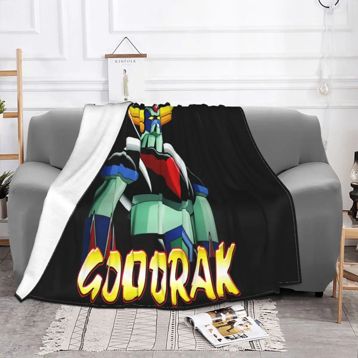 Manga Goldorak V3 Ufo Robo Grendizer 1975 Blanket Winter Classic Plus Velvet Cover Blanket Decorative Sofa