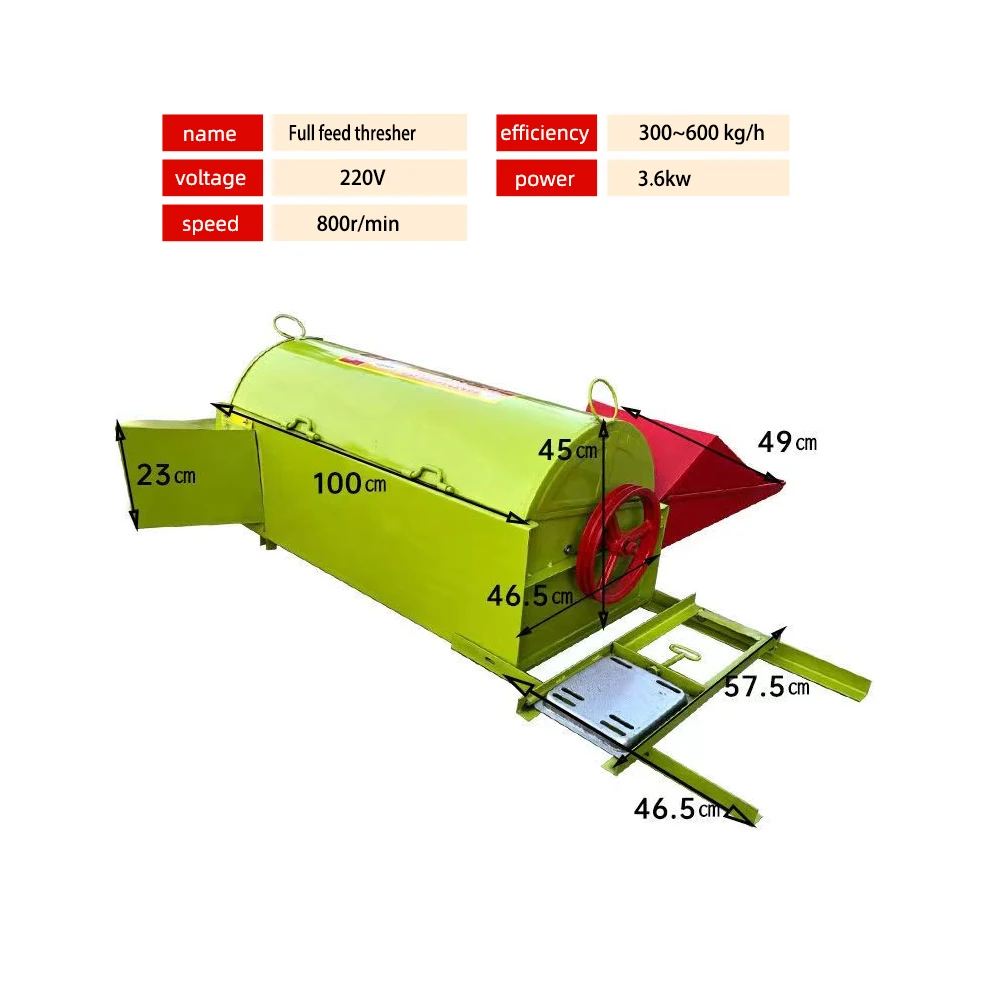 For CHANGTIAN mini rice forage harvester small wheat portable rice thresher for sale philippines