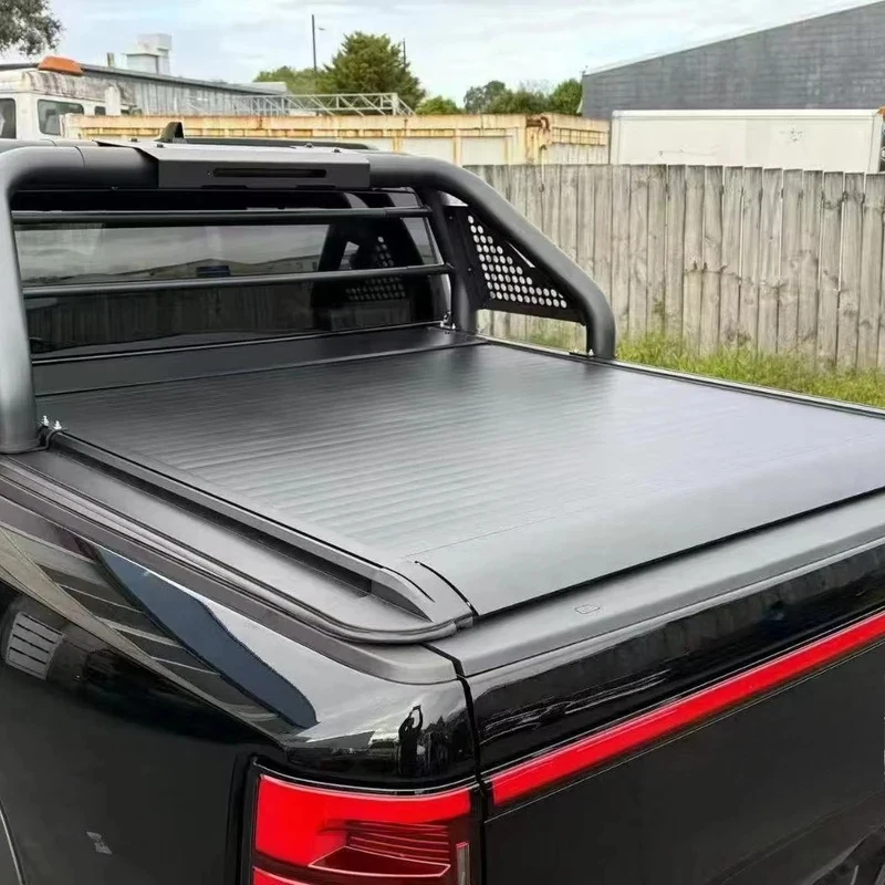 High Quality Automatic Soft Retractable Roll Up Truck Bed Tonneau Cover Fit For EV 2025
