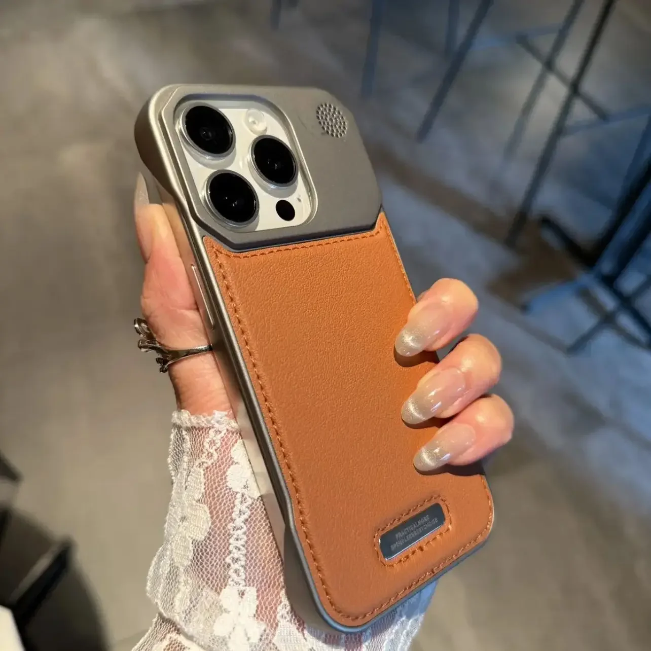 Business-Aromatherapie-Ledertasche für iPhone 17, Air 16, 15, 14 Plus, 13, 12, 11 Pro Max, für Magsafe, magnetische rahmenlose Rüstungsabdeckung