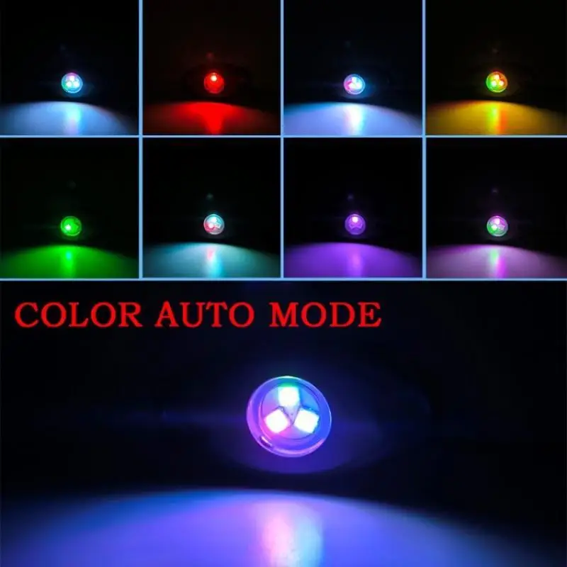 LED RGB Car Underbody Rock Light Easy Install Multicolor Atmosphere Lamp for Offroad Truck ATV UTV SUV Use