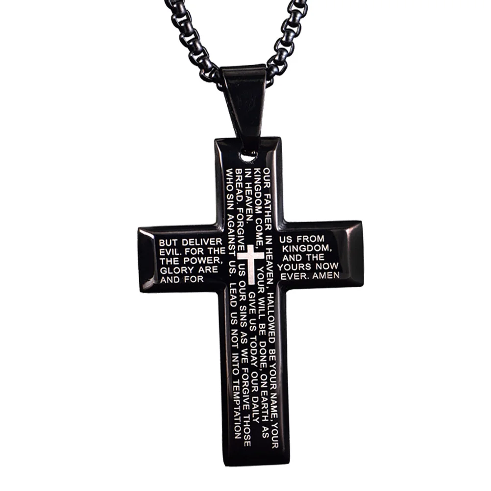 

1Pcs Titanium Steel Black Simple Design Unisex Fashion Jewelry Gift Daily Wear Party Graduation Birthday